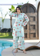 Co-ord Set - Aqua Blue