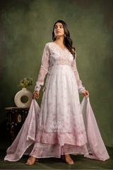 Shimmer Anarkali - Powder Pink