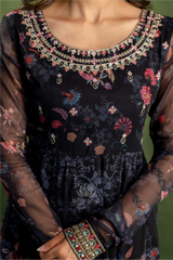 Shimmer Anarkali - Black