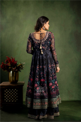 Shimmer Anarkali - Black