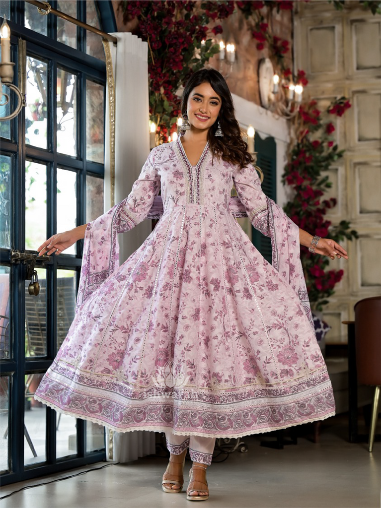 anarkali dress cotton Shop Stunning Cotton Anarkali Suits For Women Online