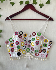 Foil Mirror Blouse - Snow White
