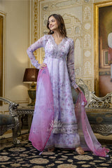 Shimmer Anarkali - Lavender